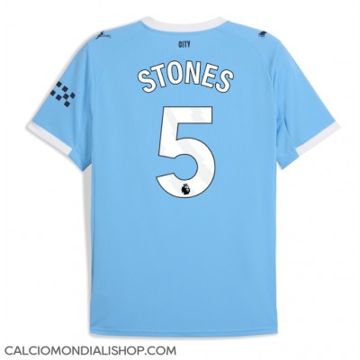 Maglie da calcio Manchester City John Stones #5 Prima Maglia 2025-26 Manica Corta Maglie da calcio Manchester City John Stones #5 Prima Maglia 2025-26 Manica Corta